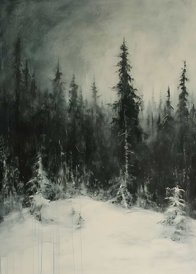 Snowy Mountain Forest