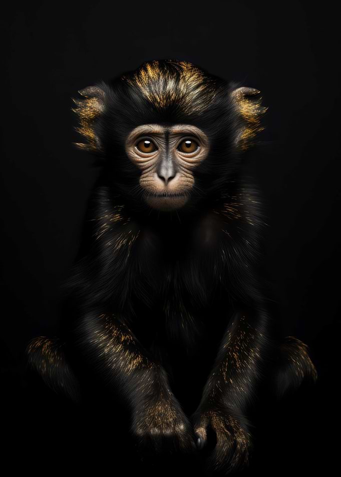 Gold Dark Animal