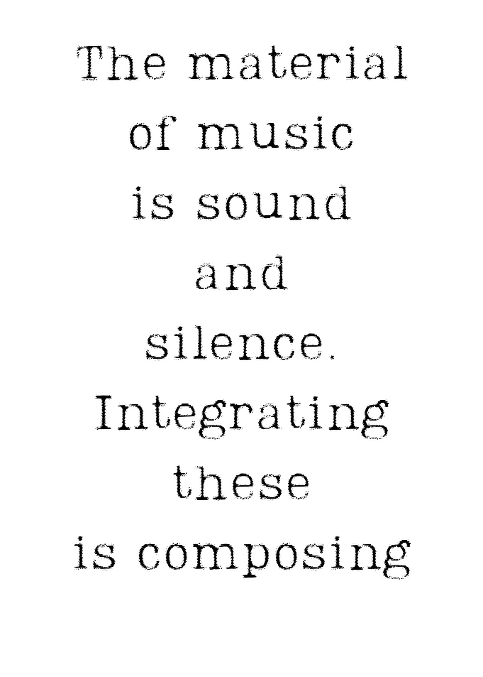 The material of music