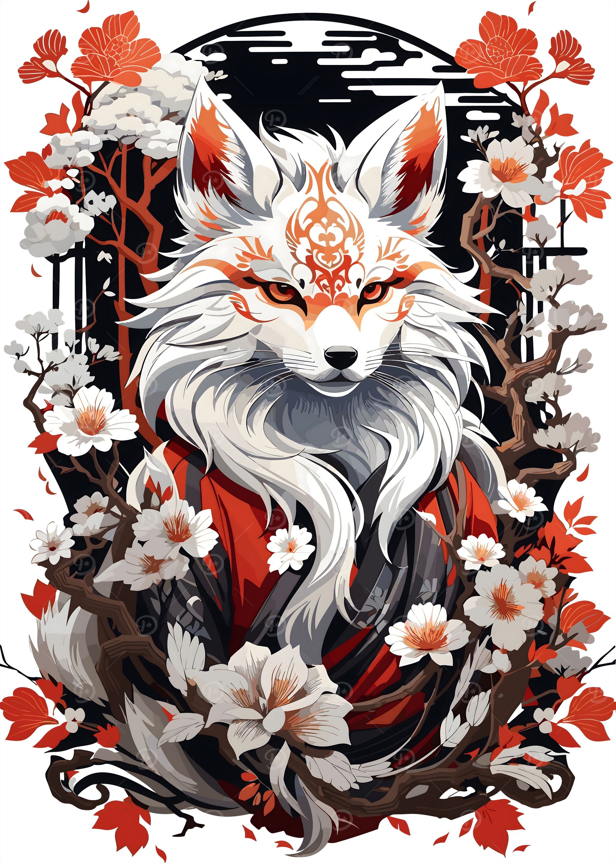 Kitsune (1 of 3) metal poster - Limited Edition | Displate