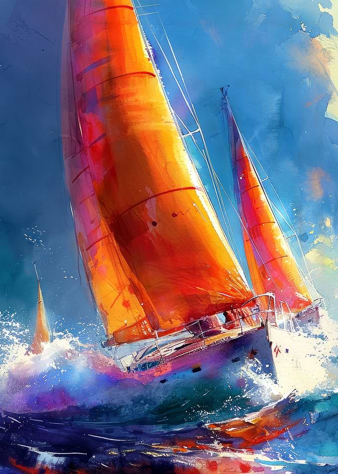 Yacht boat racing 1