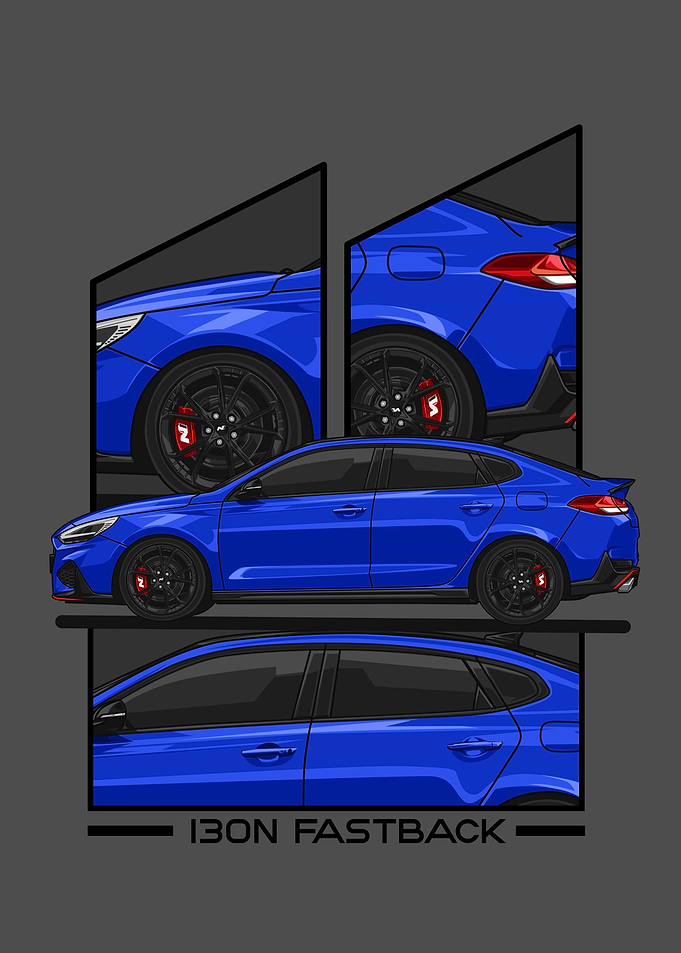 hyundai i30n blue