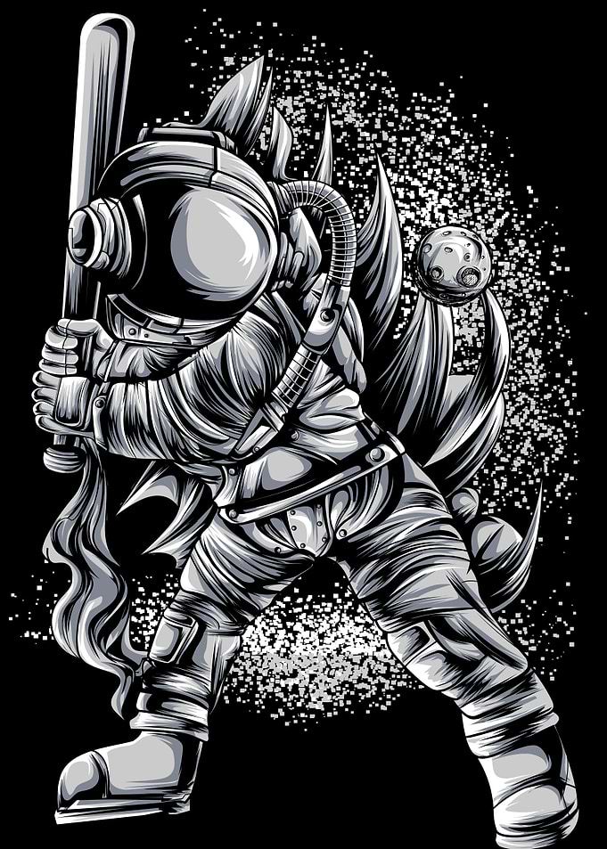 ASTRONAUT BASEBALL