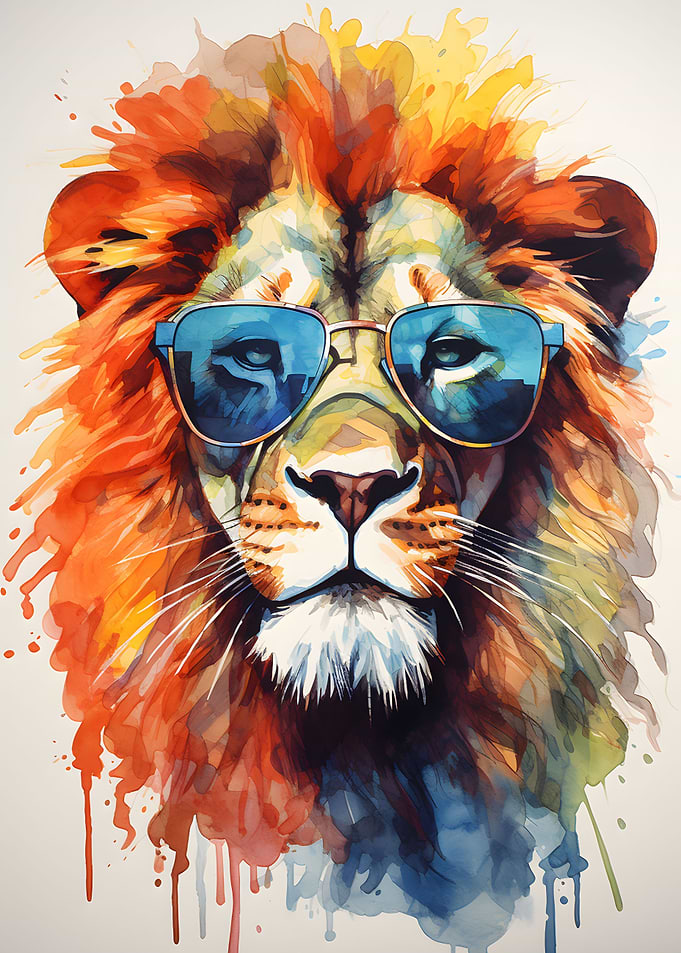 Lion with Sunglasses
