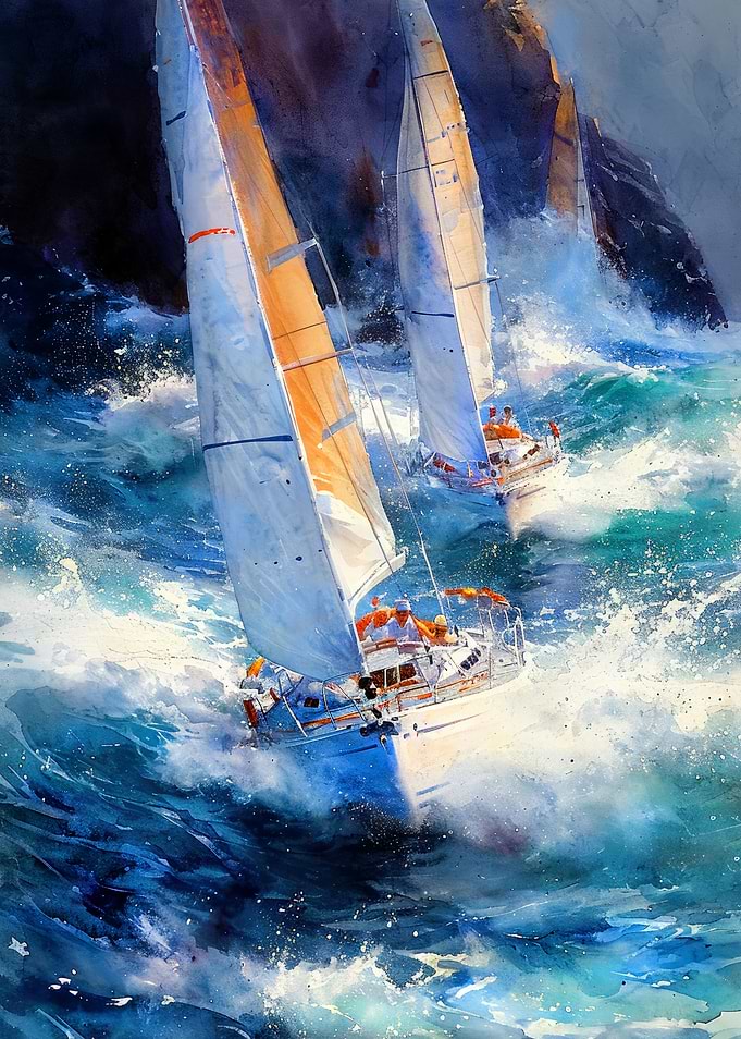 Yacht boat racing 3