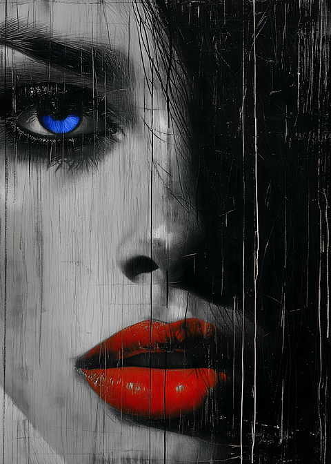 Mystique Gaze — living room metal wall art