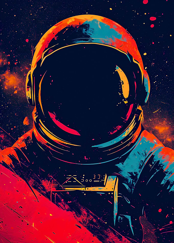 Astronauts Moon Ascent