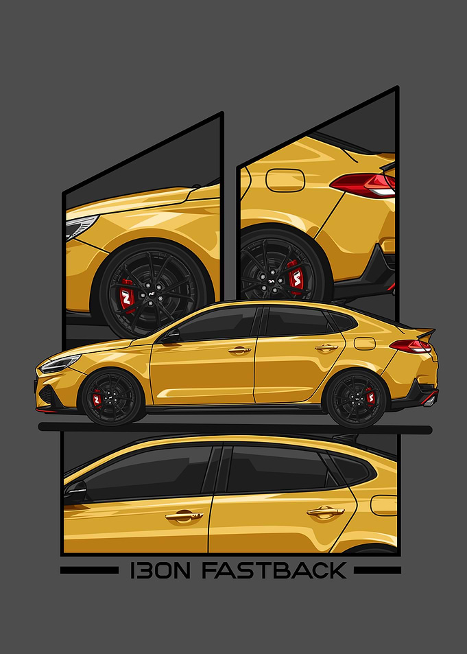 hyundai i30n yellow