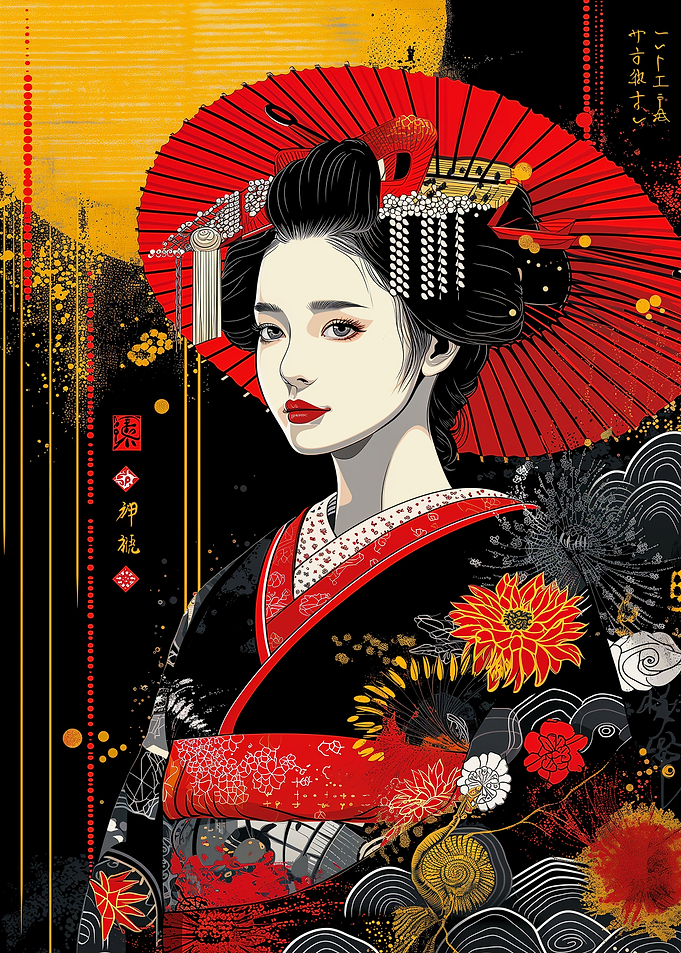 Geisha in Kimono