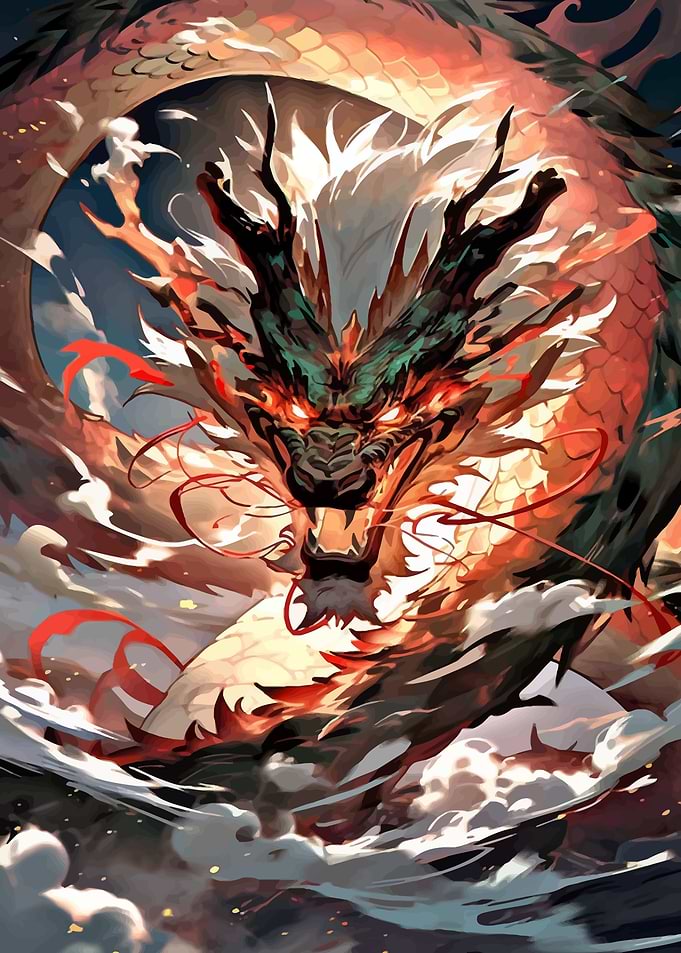 Greed Chinese dragon