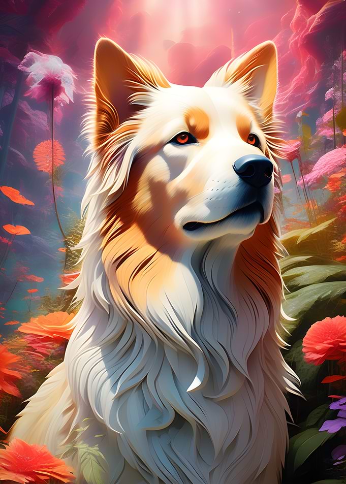Colossal Floral Dog