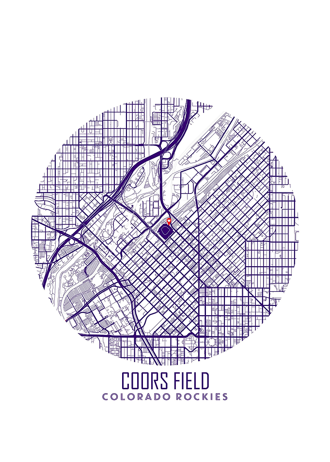 Coors Field Stadium Map