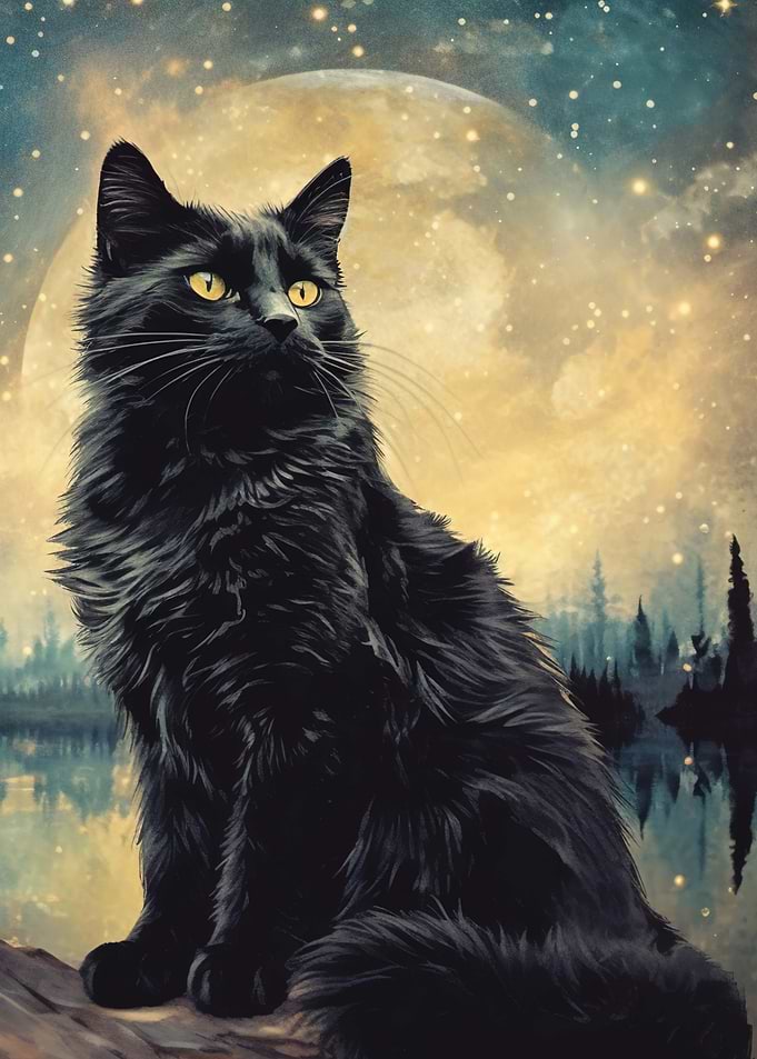 black cat moon