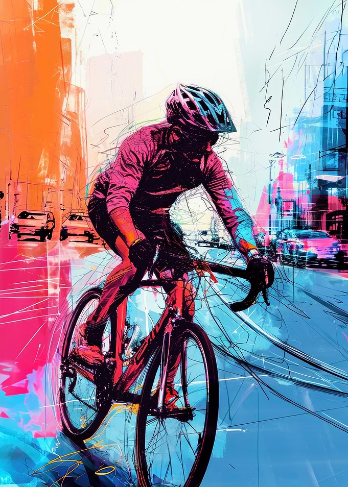 Cycling Bike sport art