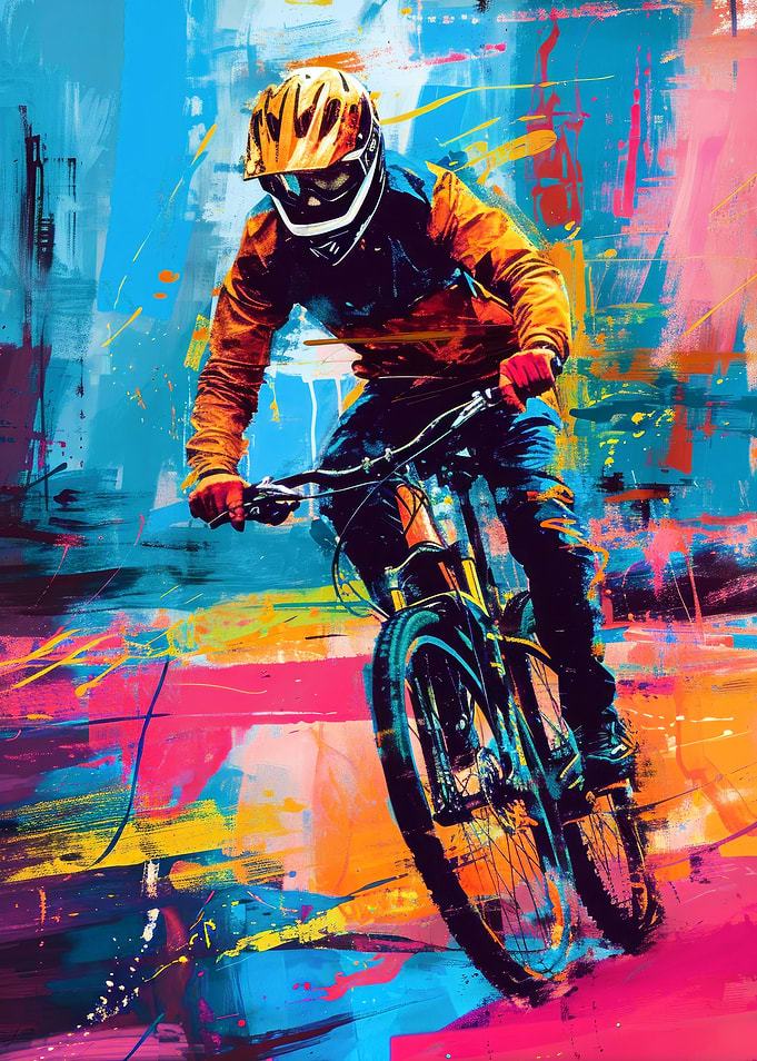 Cycling Bike sport art