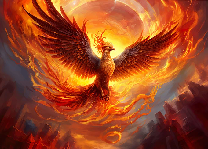 phoenix bird art