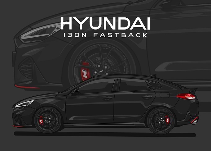 hyundai i30n fastback blck
