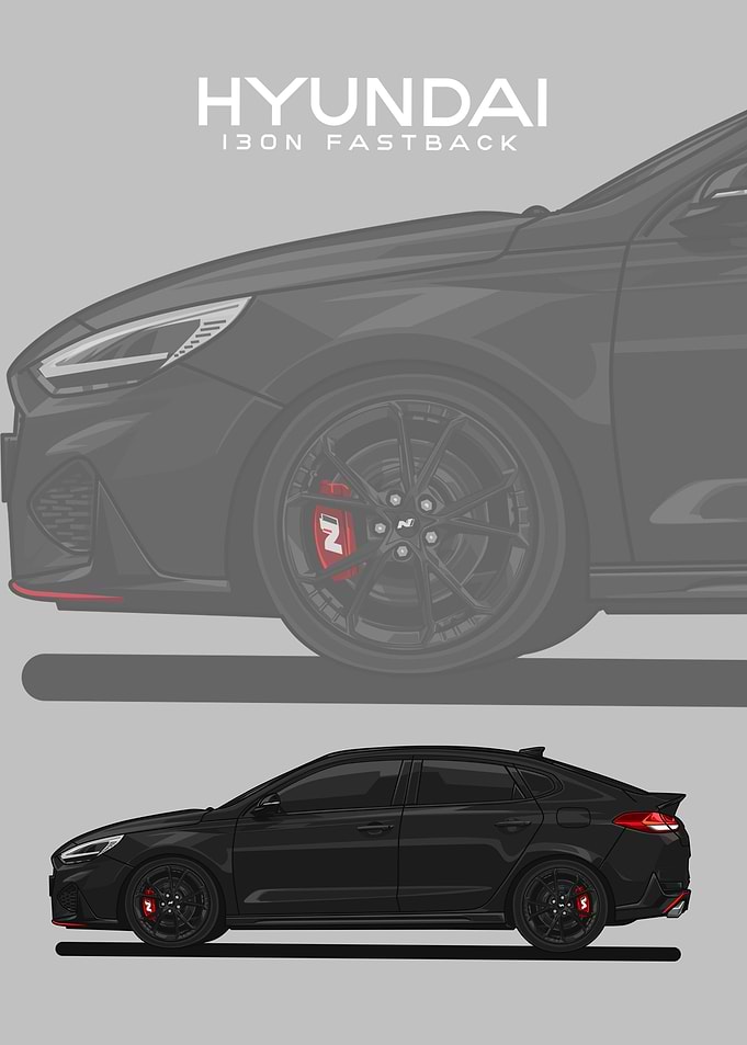 hyundai i30n fastback blck