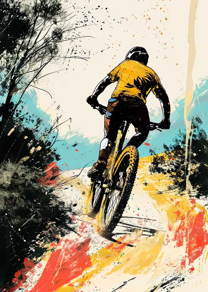 Cycling Bike sport art