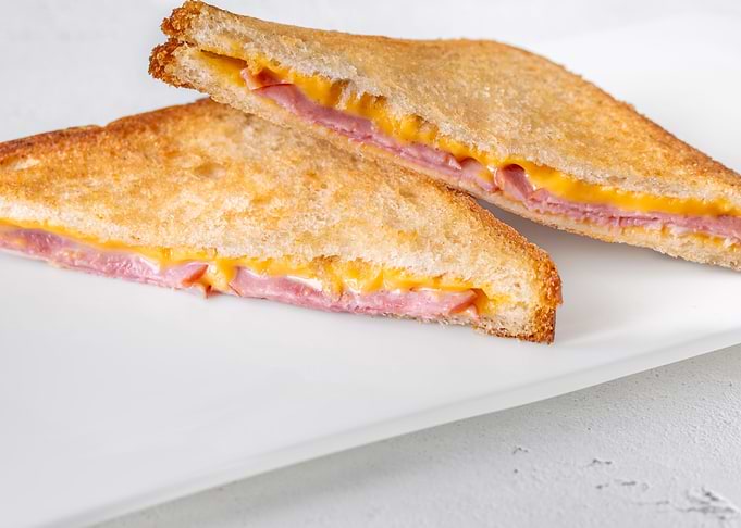 Ham and cheese sandwich