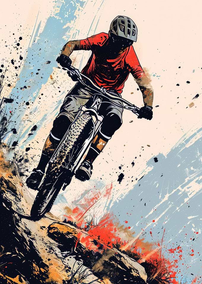 Cycling Bike sport art