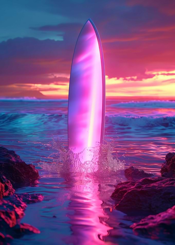 Aesthetic Surfboard