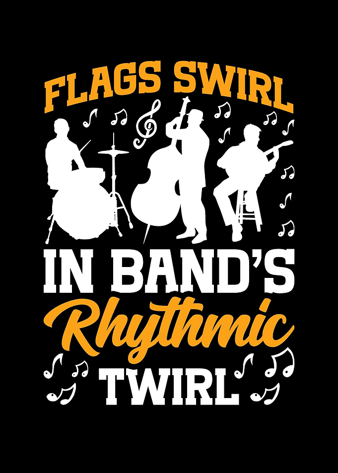 Flags Swirl In Bands
