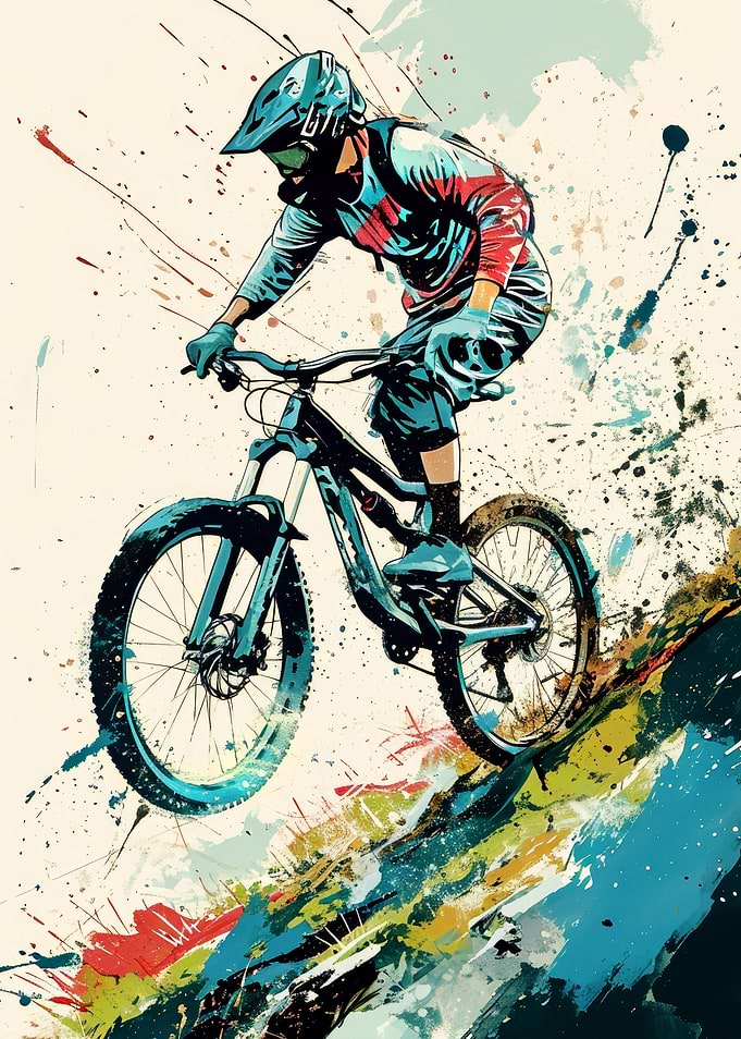 Cycling Bike sport art