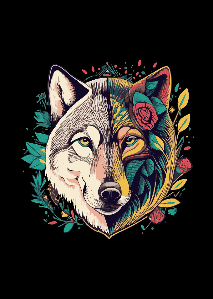 Therian Wolf Head