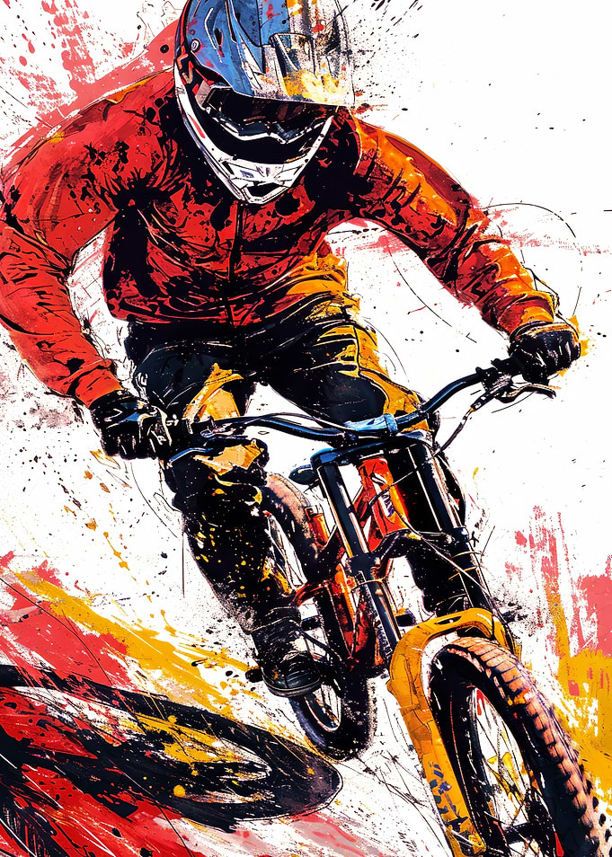 Cycling Bike sport art