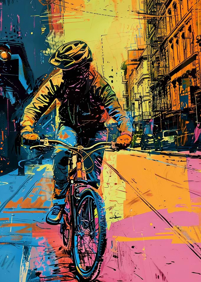 Cycling Bike sport art