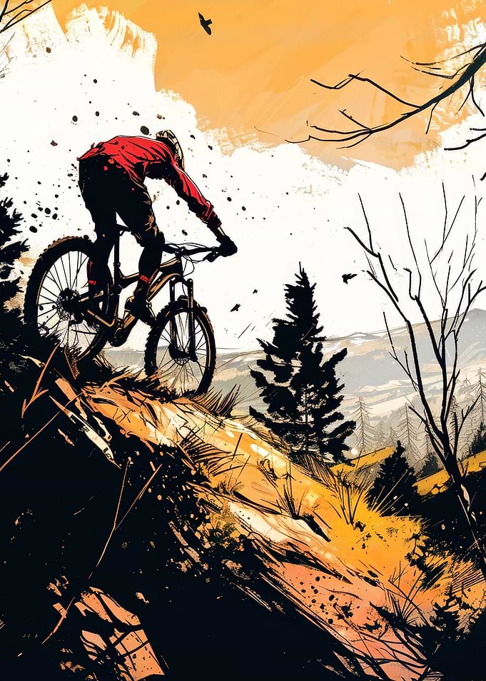 Cycling Bike sport art
