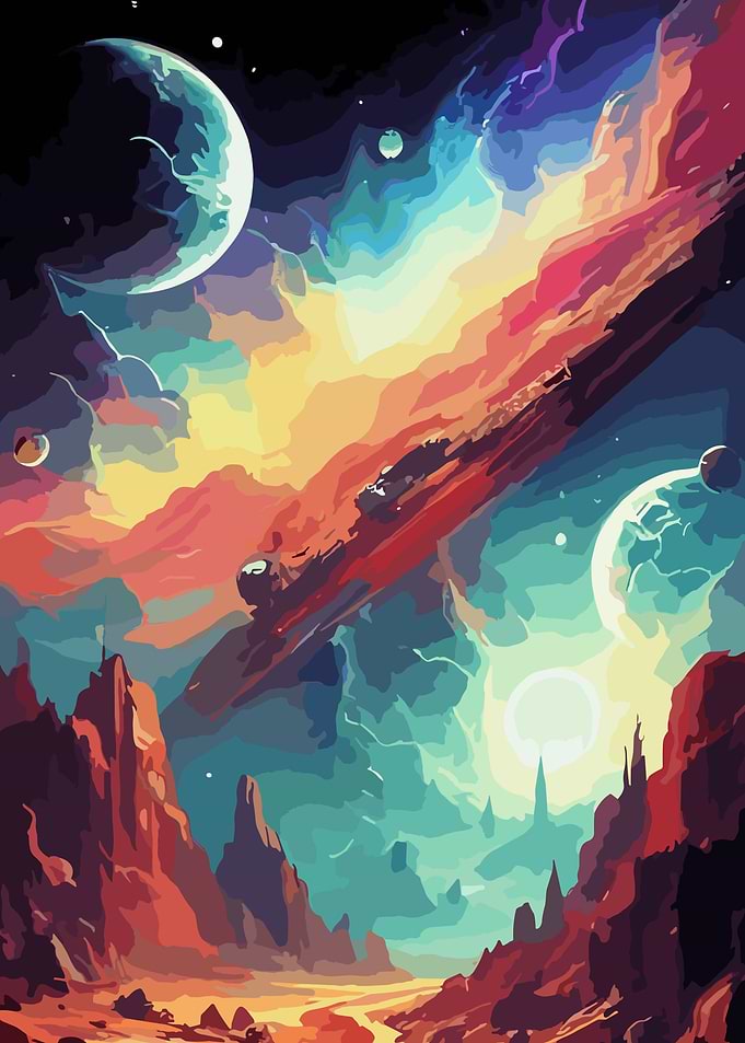 Space Fantasy Landscape
