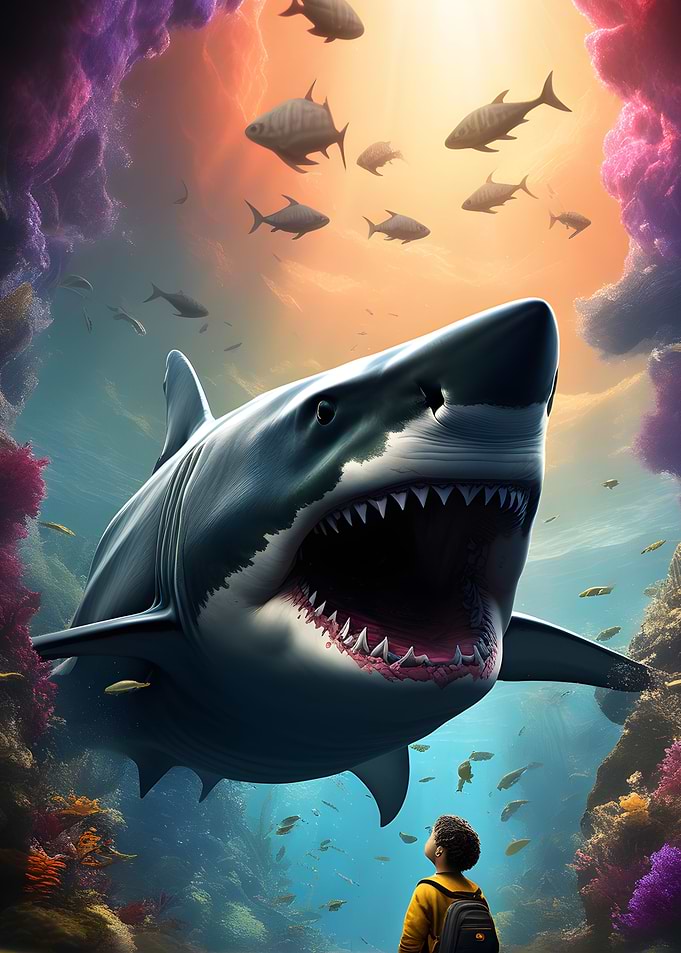 Kid versus Shark