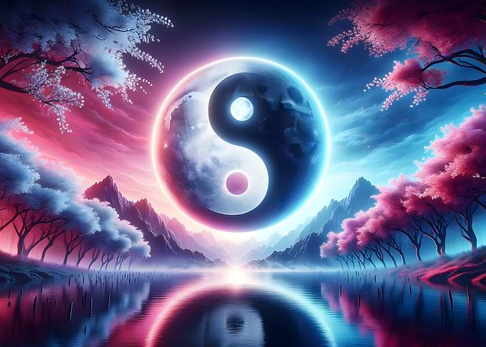 Yin and Yang Moon