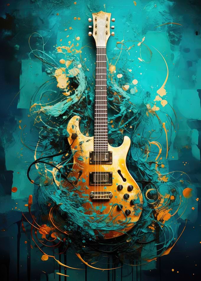 Gold Guitar