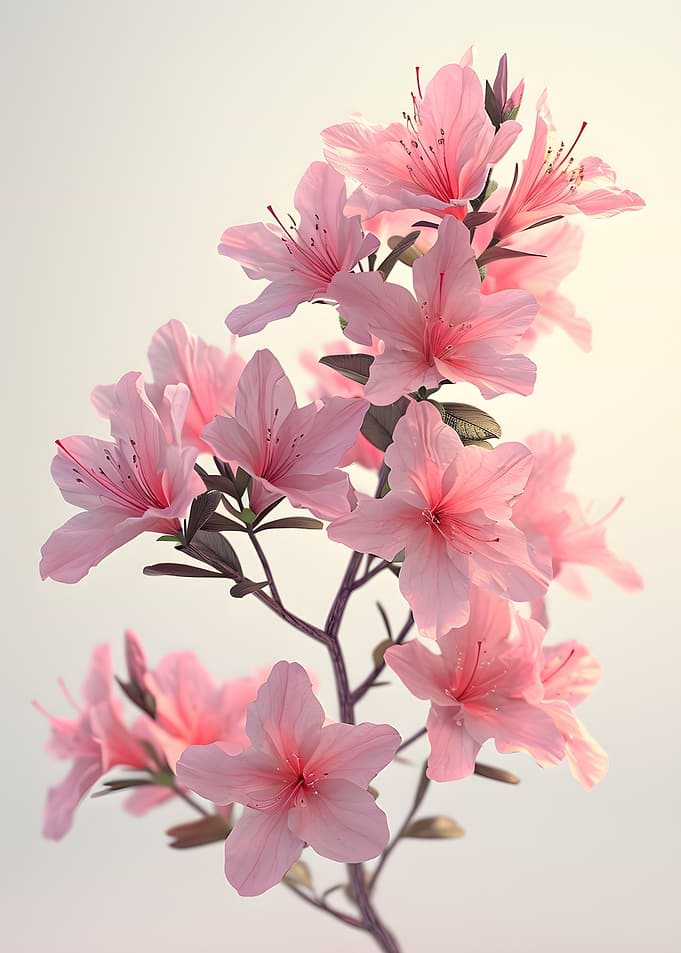 Azalea Vintage Poster