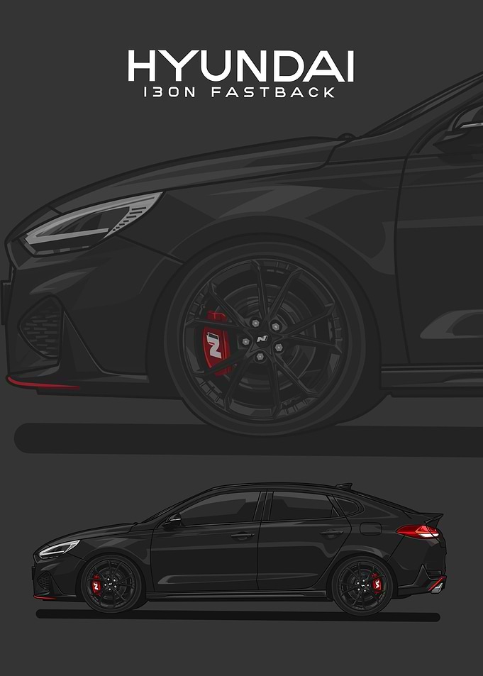 hyundai i30n fastback blck