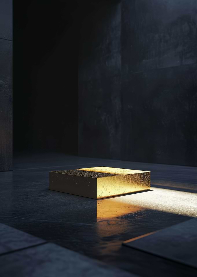 3D Dark Gold