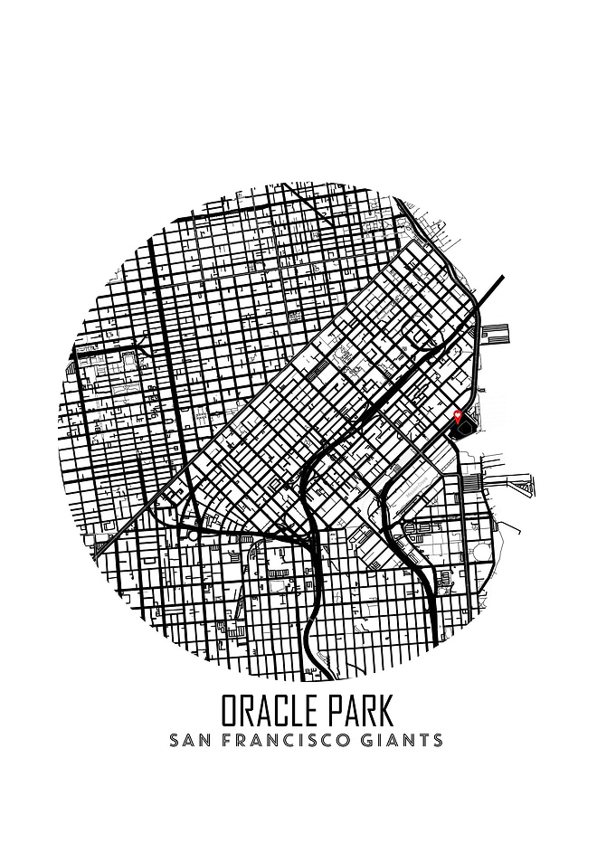 Oracle Park Stadium Map