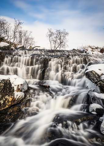 Tsahkal Falls First Snow