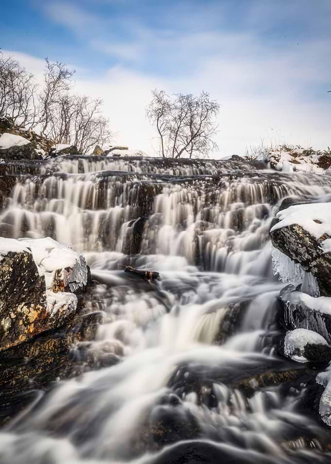 Tsahkal Falls First Snow