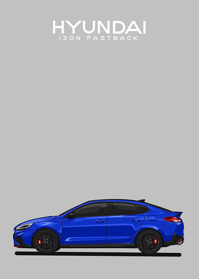 hyundai i30n fastback blue