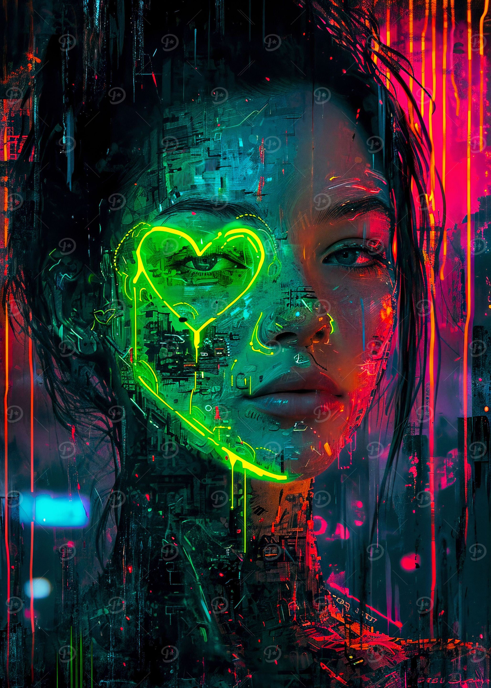 Green Eyes Heart