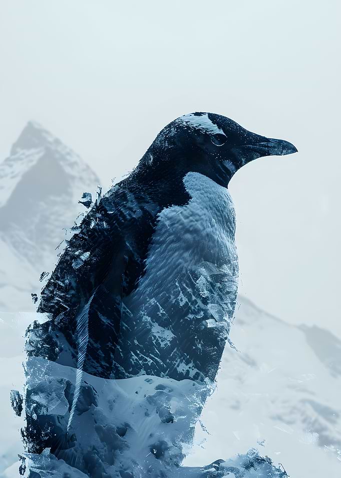 Penguin Double Exposure