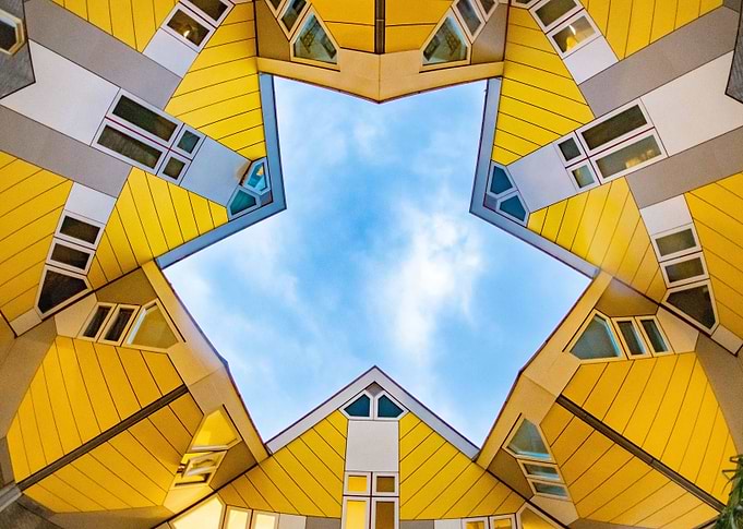 Modern architecture Cube h