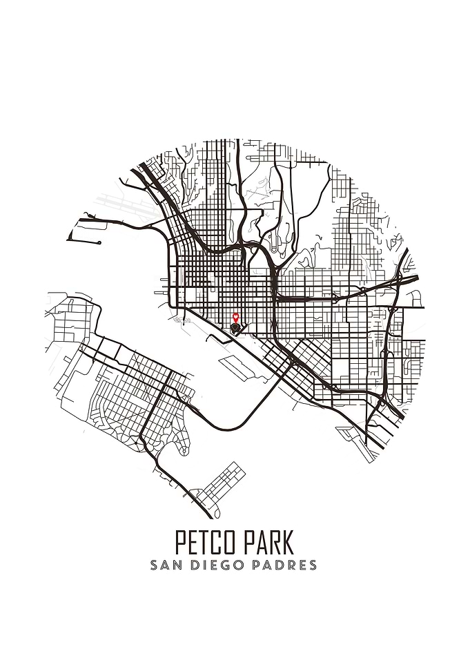 Petco Park Stadium Map