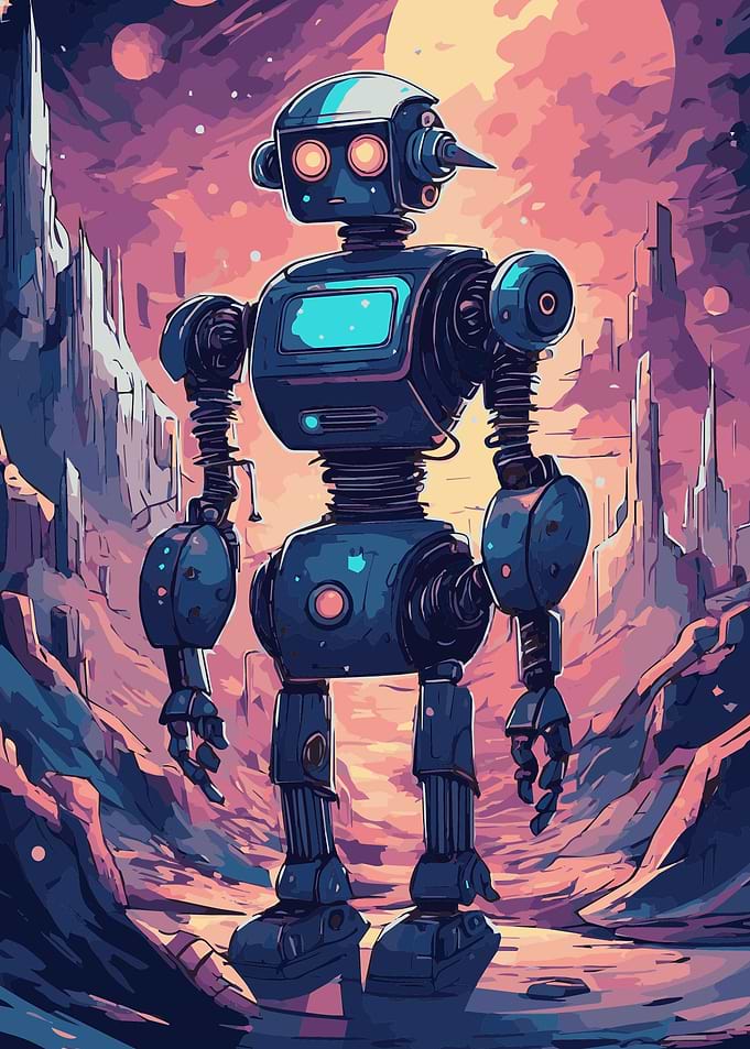 Cute Robot Fantasy Space 6