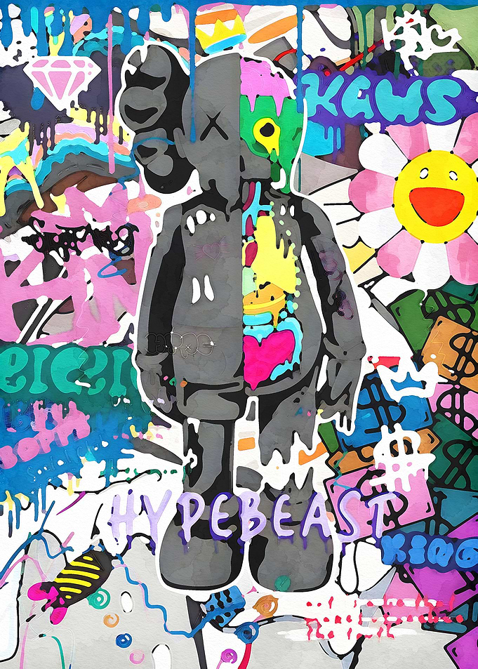 Graffiti Hypebeast Kaws