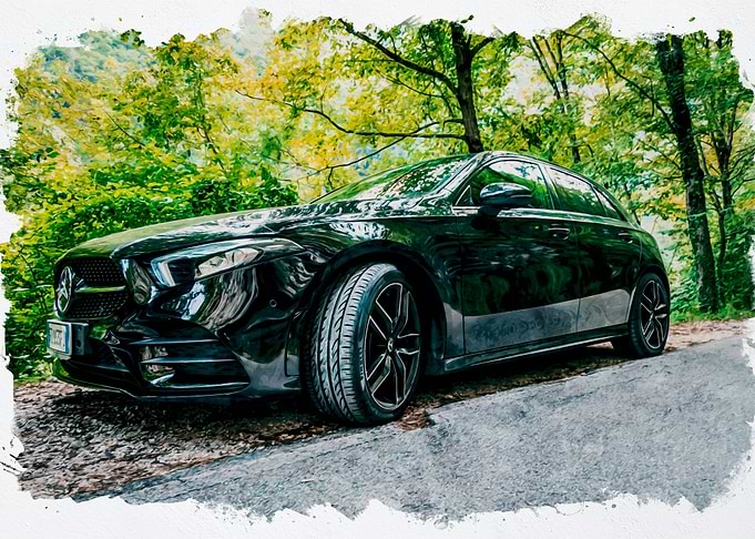 Mercedes Watercolor
